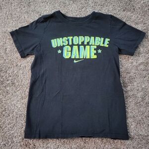 Boy's Nike Black Tee with Bold Graphic